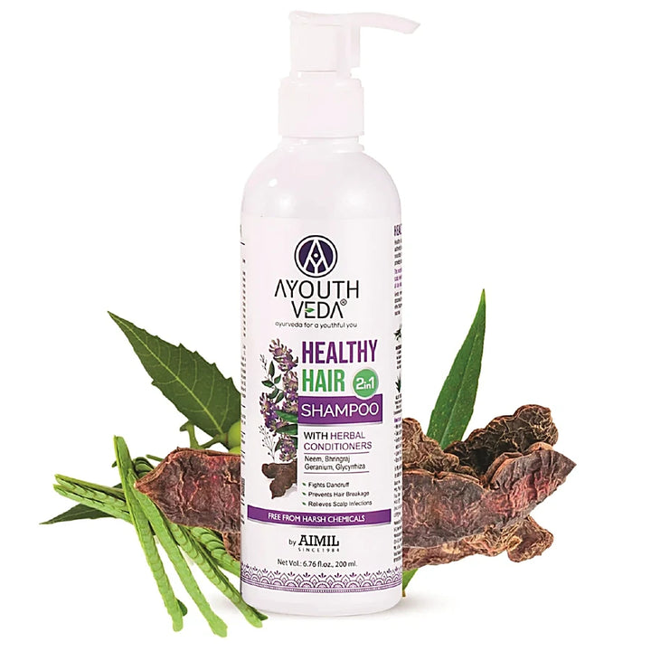 Ayouthveda Healthy Hair Shampoo With Bhringraj and Shikakai  200ml